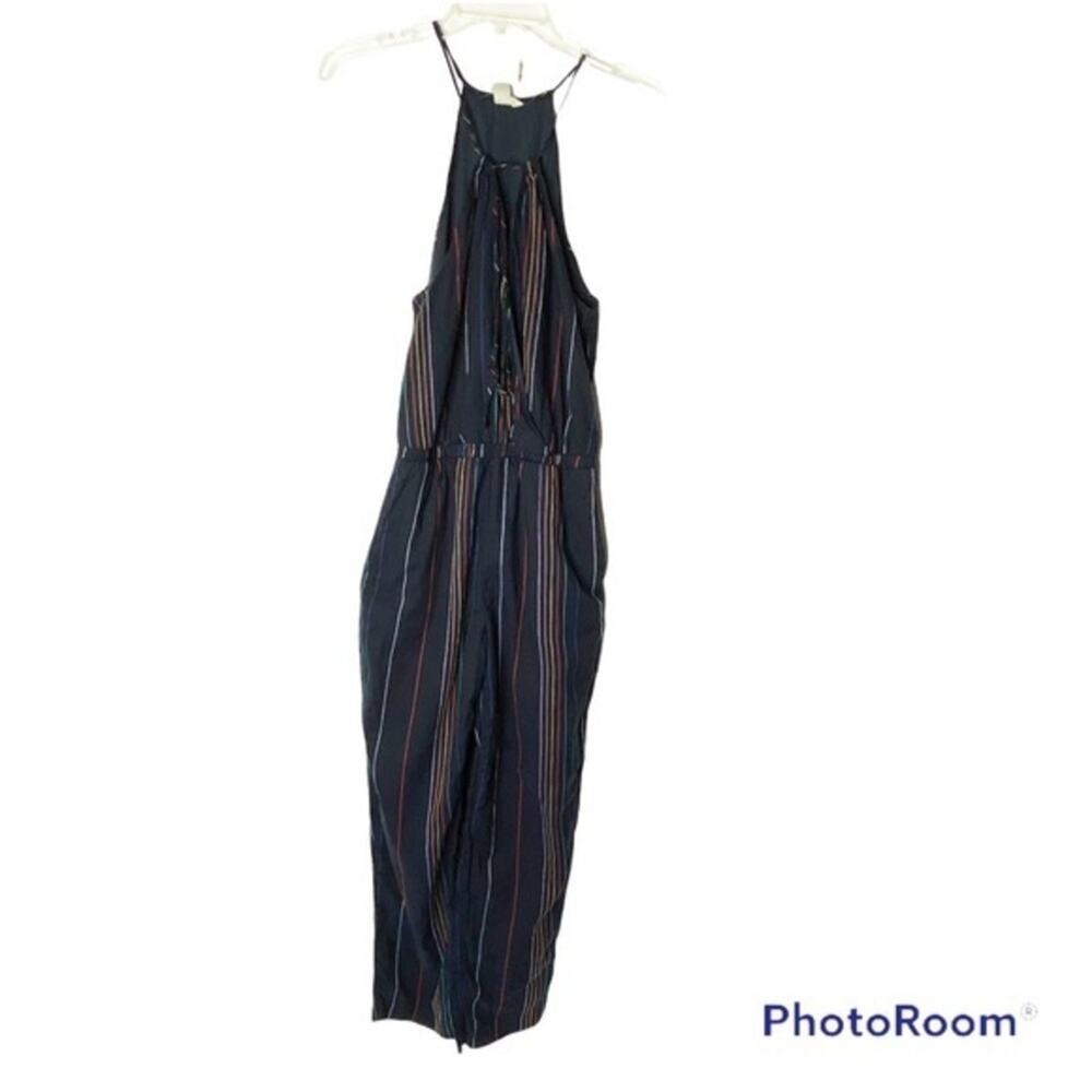 Anthropologie Dolan Blue Striped Jumpsuit Size XS Summer Vacation - Picture 4 of 10